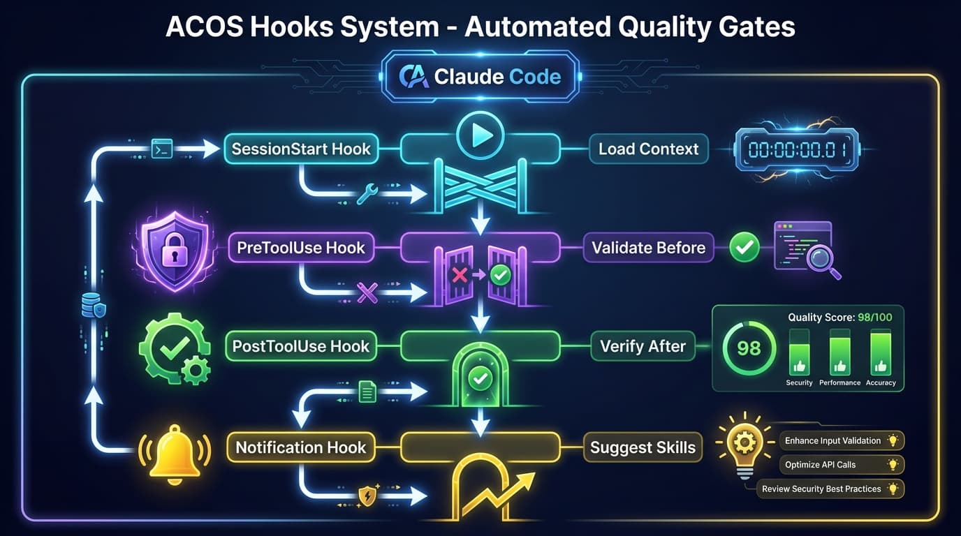 The ACOS Hooks System: Automated Quality Gates