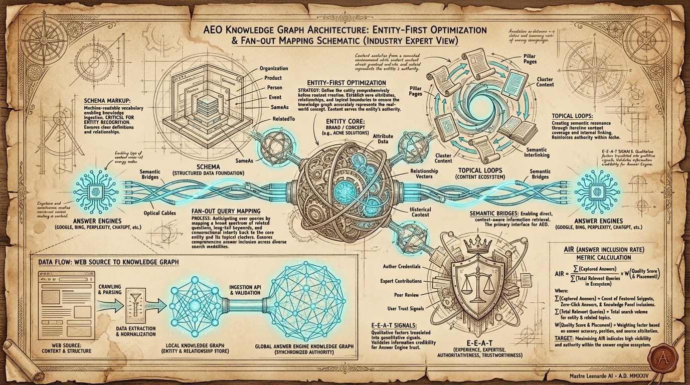 The 2026 AEO Knowledge Graph: From SEO to Entity-First Authority