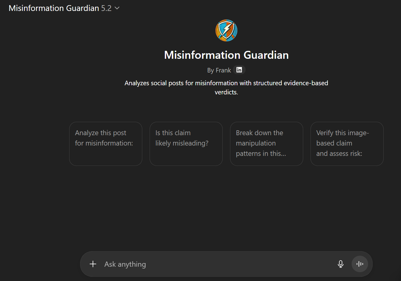 Custom GPT starting point